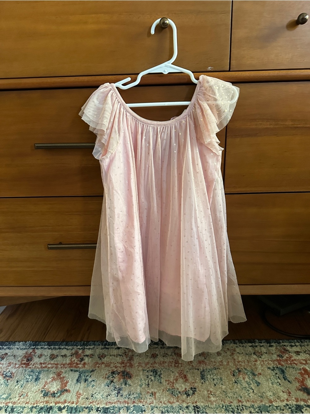 Baby GAP Pink Tulle Dress with Gold Star Detail, size 4